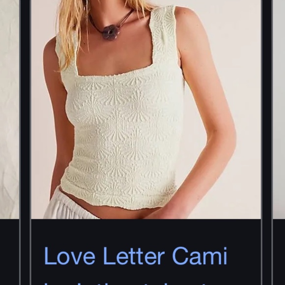 Free People Love letter Cami - Picture 4 of 4